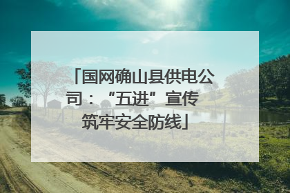 国网确山县供电公司：“五进”宣传 筑牢安全防线